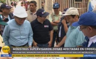 Chosica: roban parte de mallas que sirven para detener huaico
