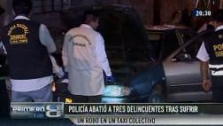 Policía que abatió a 3 hampones en Comas es un francotirador