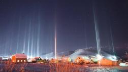 Instagram: impresionantes “pilares de luz” en Rusia