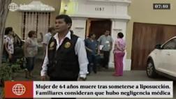 Mujer falleció tras someterse a liposucción en Miraflores