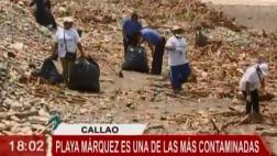Callao: retiran 4 toneladas de basura de la playa Márquez