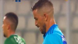 Cristal: Gabriel Costa remató desde media cancha y casi anota