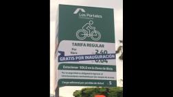 Los Portales suspendió cobro de parqueos por bicicletas