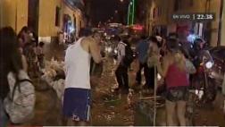 Calles del Rímac afectadas por desborde del río Huaycoloro
