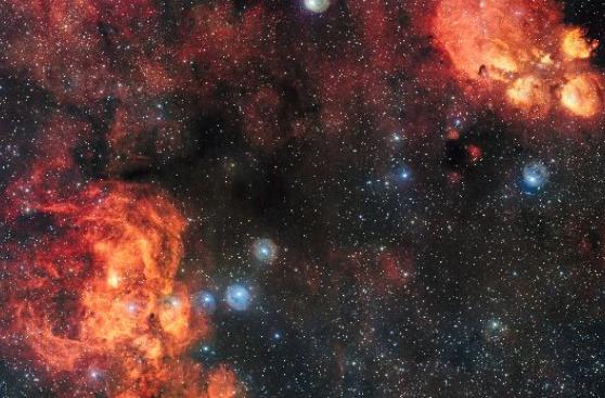 Logran la fotografía más grande de dos impactantes nebulosas