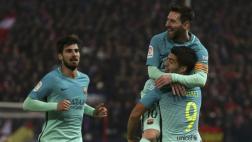 Barcelona venció 2-1 al Atlético en semis de Copa del Rey