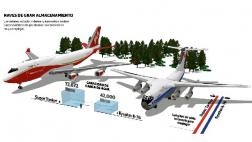 Los aviones que luchan contra los incendios forestales en Chile