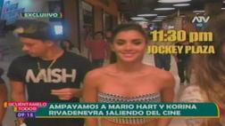 Mario Hart y Korina Rivadeneira son captados juntos otra vez