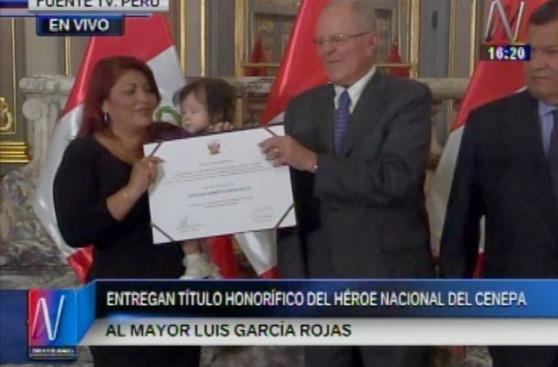 Entregaron título honorífico al último héroe nacional