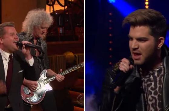 James Corden y Adam Lambert ‘compiten’ por cantar con Queen
