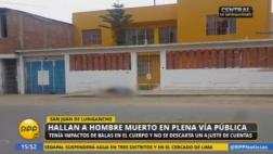 SJL: matan a sujeto de 7 balazos tras salir de piscina