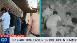 San Juan de Miraflores: sujetos convierten colegio en fumadero