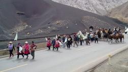 Junín: alcaldes realizan marcha de sacrificio para exigir obras