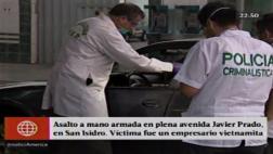 San Isidro: ‘marcas’ asaltan a vietnamita en Av. Javier Prado