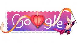 Google tardó un año para crear su doodle por San Valentín