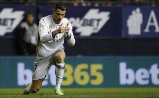 Cristiano Ronaldo anotó el primero para el Madrid de 'huacha'