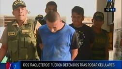 Los Olivos: hampones fueron detenidos por GPS de celular robado