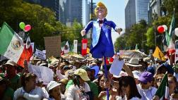 Mexicanos protestaron contra Trump y su muro fronterizo