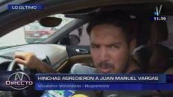 Juan Vargas habría sido agredido por hinchas de Universitario