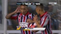 Christian Cueva anotó pero le sacaron tarjeta por celebración