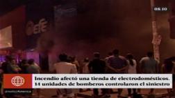 Incendio afectó tienda de electrodomésticos en SMP