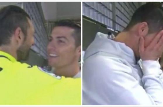 Cristiano hizo una broma y se avergonzó al ver que lo grababan