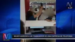 Mujer agredió a trabajadores de Claro e incluso los denunció