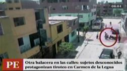 Balacera a plena luz del día causó pánico en Carmen de La Legua
