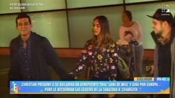 Christian Domínguez e Isabel tuvieron incómodo arribo a Lima
