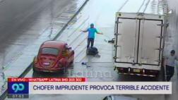 Atropellan a motociclista bajo el puente Tingo María por aniego
