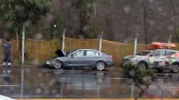 Costa Verde fue zona de accidentes debido a lluvia de hoy