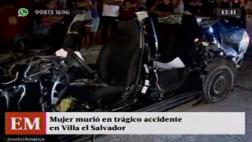 Villa El Salvador: joven falleció en choque de auto con bus