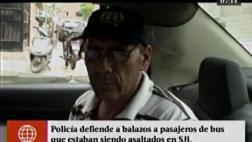 Policía de civil frustró a balazos robo a pasajeros de bus