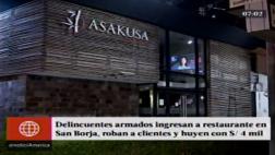 San Borja: delincuentes armados se llevan S/4 mil de sushi bar