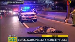 Surco: hombre murió atropellado cuando cruzaba Panamericana Sur