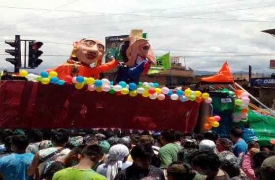 Cajamarca celebró colorida fiesta del Ño Carnavalón