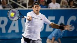 Juan Martín Del Potro cayó ante Milos Raonic en Delray Beach
