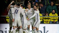 Real Madrid ganó 3-2 a Villareal por la Liga española