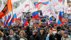 Rusia: Miles marchan por asesinato a opositor de Putin