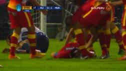 Alianza: terrible choque de cabezas entre Carrillo y Villamayor