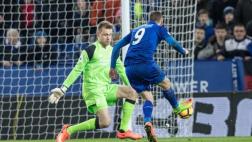 Vardy anotó su primer gol en Premier con Leicester este año