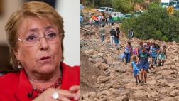 Bachelet lamenta que "la naturaleza no da tregua a Chile"