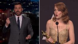 Oscar: Jimmy Kimmel respondió tras suspicacias de Emma Stone