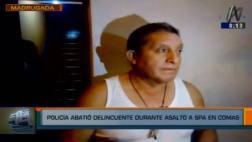 Comas: policía abatió a sujeto que asaltó salón de belleza