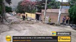 Chaclacayo: reportan huaico en Km. 27 de Carretera Central