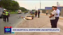 Ate: accidente en motocicleta deja como saldo dos muertos