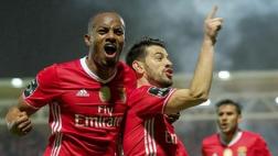 André Carrillo fue titular con Benfica y realizó una asistencia