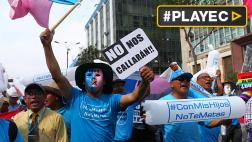 Así se desarrolló la marcha "Con mis Hijos no te Metas"