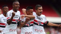 Christian Cueva anotó ante Santo André y festejó bailando samba