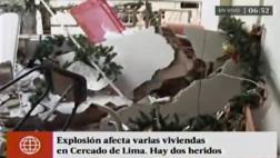 Cercado: explosión deja 4 heridos y 15 viviendas afectadas